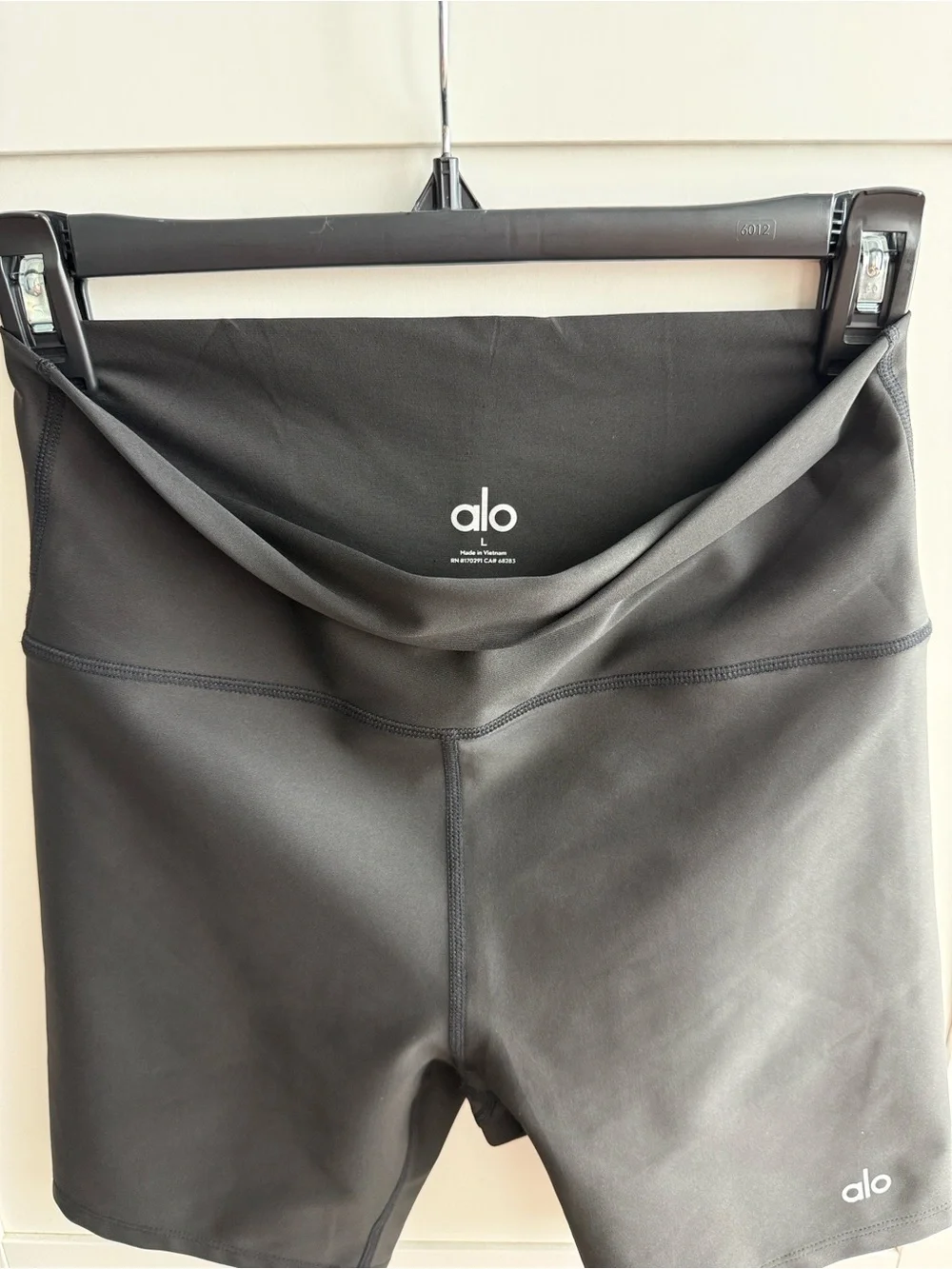 ALO Yoga Airlift 5” Black High-Waist Bike Shorts